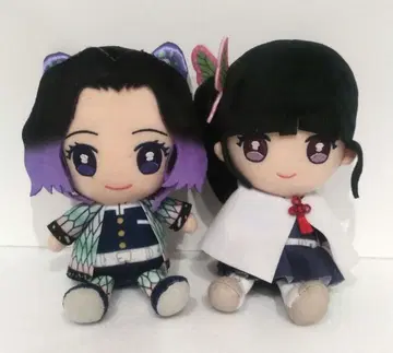 귀멸의 칼날 Chibi 봉제 인형 코쵸우 시노부 츠유리 카나오 세트
