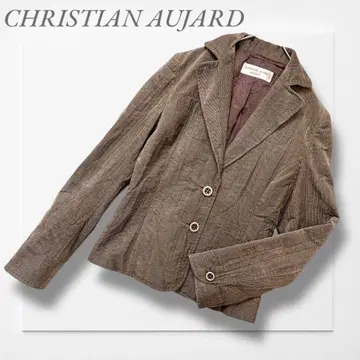 크리스찬 오자르 테일러드 자켓 (M) 브라운 코듀로이 성인 여성