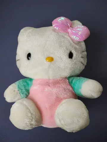 레트로 헬로키티 봉제 인형 약 30cm