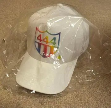 요시노리 코타케 화이트 메쉬 캡 레인보우 한정판