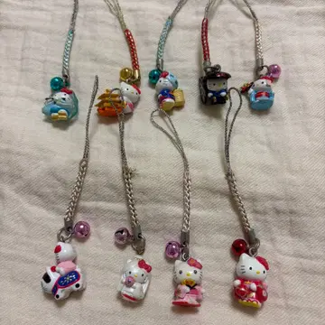 헬로키티 지역 한정 키티 스트랩 9개 세트