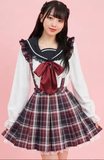 Secret Honey 세일러 프릴 블라우스 상의