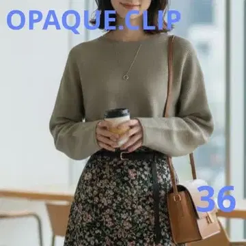 OPAQUE.CLIP 보트넥 니트 스웨터 세탁 가능 봄/가을/겨울 다용도