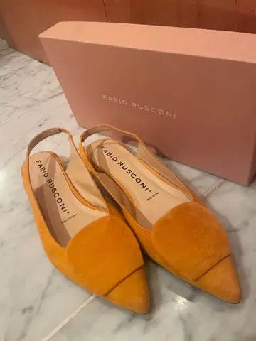 FABIO RUSCONI 오렌지 슬링백 38