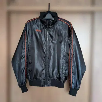 요미우리 자이언츠, 나일론 자켓 블랙 오렌지 스티치 [ 미사용 ]