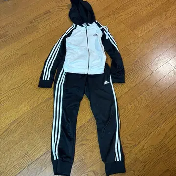 adidas 후드 부착 저지 화이트/블랙