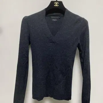 새상품급 ICB 이탈리아 원단 니트 스웨터 리브 S, 7호 그레이