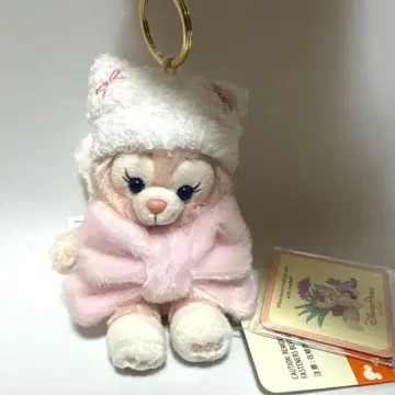 홍콩 디즈니 겨울 한정판 리나벨 앉은 봉제 인형 키체인