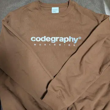 Code:graphy 브라운 크루넥 맨투맨 L