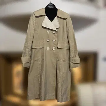 폭시 부티크 실크 롱 코트