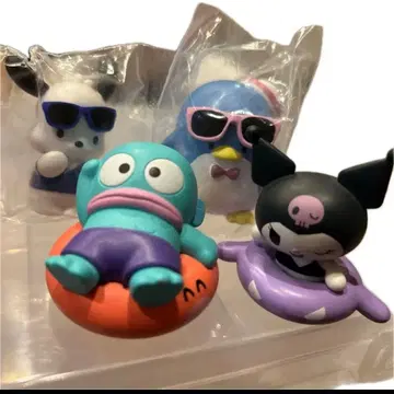 하피단부이 선글라스 빡빡 피규어 가챠 다 함께 수영장 쿠로미