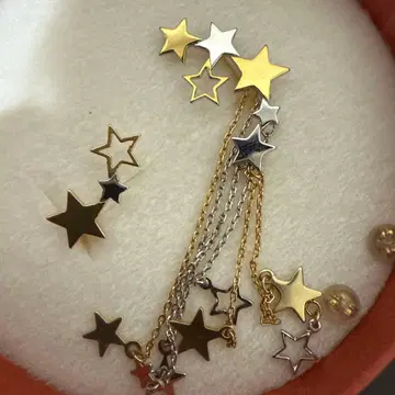 AMERI 별 모티브 비대칭 귀걸이