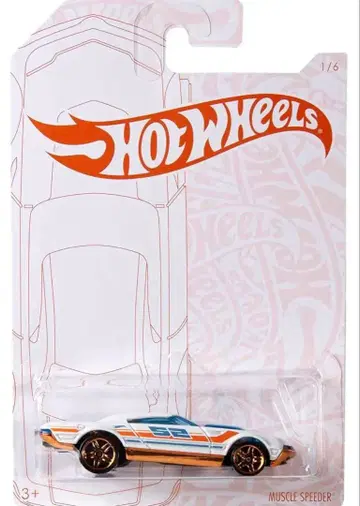Hot Wheels 펄과 크롬 1/6 - 머슬 스피더 (화이트)