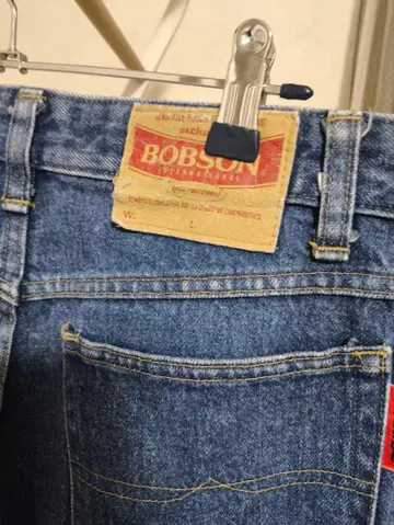 BOBSON 블루 데님 팬츠 W.L. w78 y2k 레어