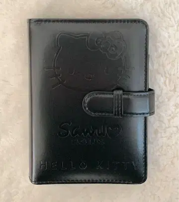 [레어] 산리오 헬로키티 6공 시스템 수첩 블랙