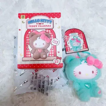 해외 TOPTOY 산리오 키티 테디 파자마 키티