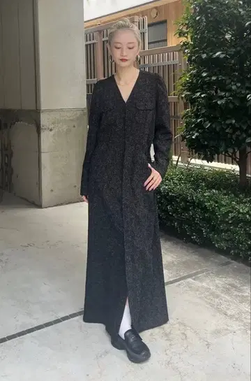 AMERI ADORABLE BACK RIBBON TWEED DRESS