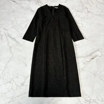 Theory luxe 띠어리 럭스 울 혼방 V넥 원피스 일본제