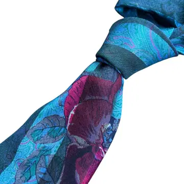 도미닉 프랑스 최고급 실크 넥타이 블루