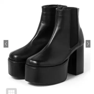 통굽 청키힐 사이드 고어 가죽 부츠 [ci389] GRL 새상품 22.5