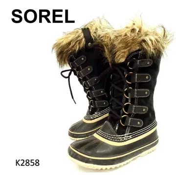 소렐 새상품급 카리부 스노우 부츠 스웨이드 퍼 23cm