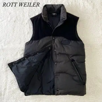 신 페이드 [ 로트 와일러 ] 하이브리드 코듀로이 다운 베스트 블랙