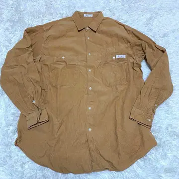 Papas 파파스 긴팔 셔츠 코듀로이 베이지 빅 루즈