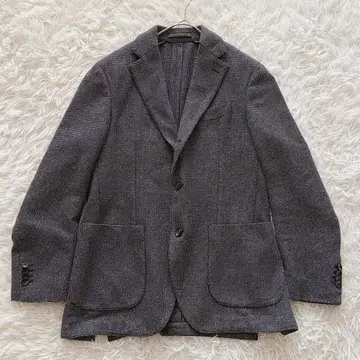 LARDINI 테일러드 자켓 싱글 올 패턴 짜임 패턴 46 사이즈