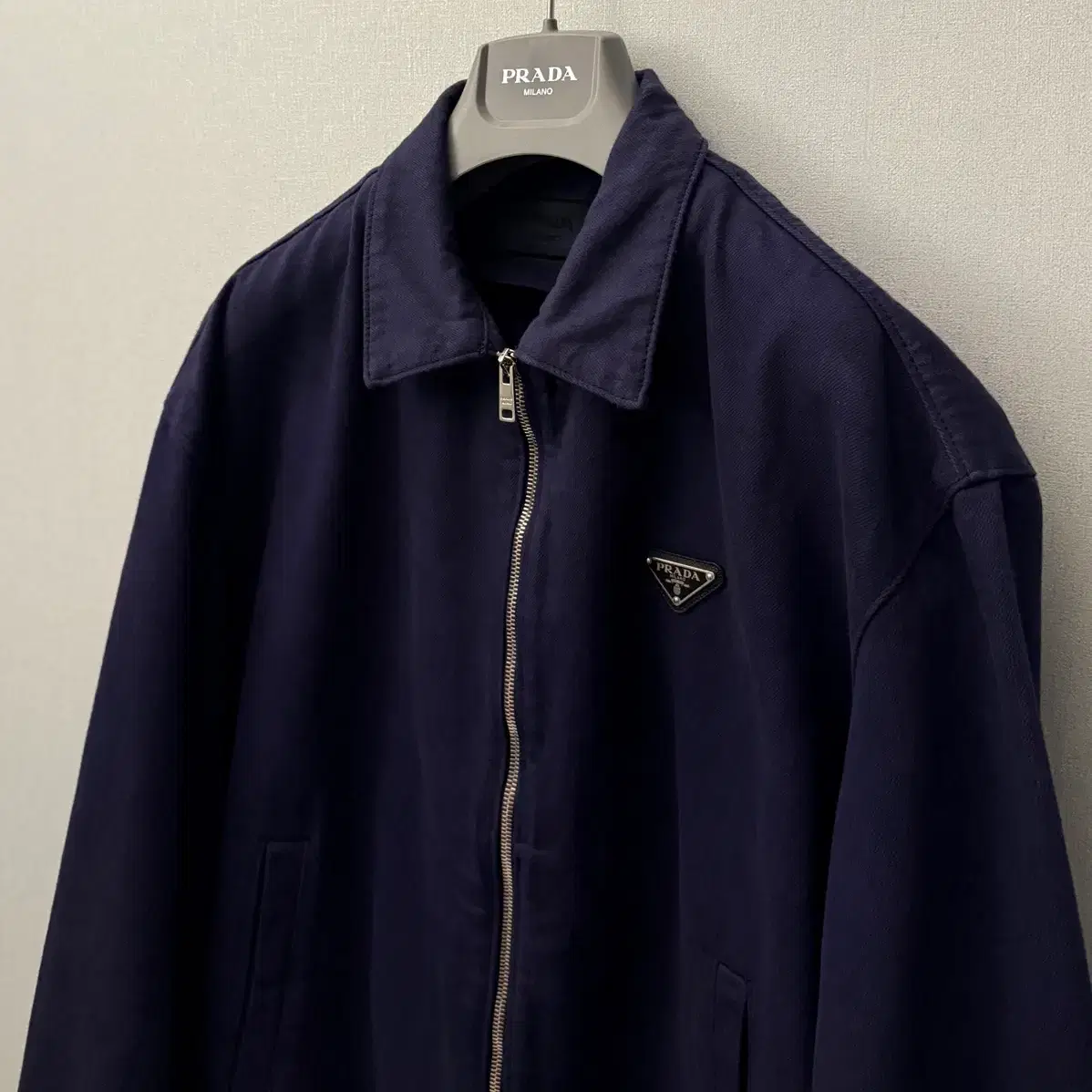 Like New, M] 25SS Prada Cotton Denim Blouson Jacket | Bunjang Global