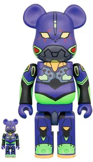 BE@RBRICK 에반게리온 초호기 (신 도색판) 100%&400%