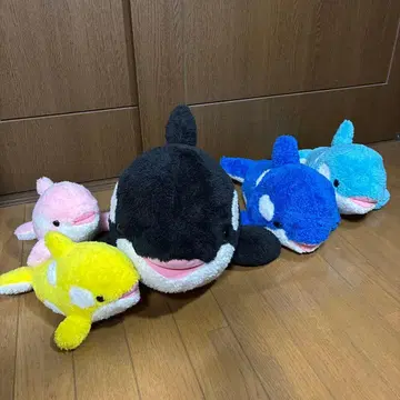 카모가와 씨월드 범고래 복권 봉제 인형 5종 세트