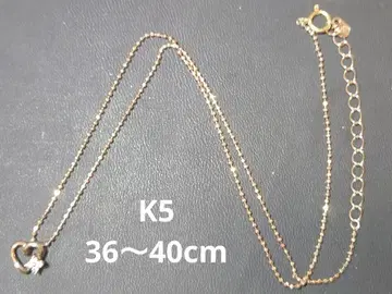 K5 36~40cm 하트 목걸이 5금 펜던트