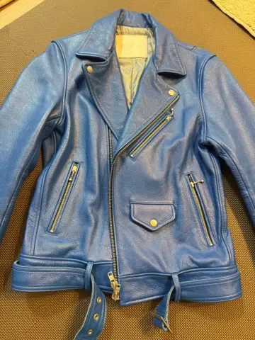 DOWBL 더블 라이더 자켓 파랑 44