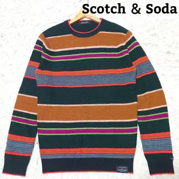 [ 새상품급 ] 스코치&소다 보더 믹스 컬러 니트 스웨터 S