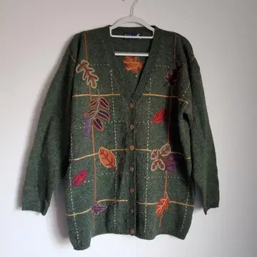 90s 새상품급 Tulchan 가을 패턴 니트 스웨터 빈티지 레트로