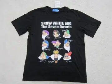 새상품 종이 택 포함 도쿄 디즈니 리조트 백설공주 T셔츠 블랙