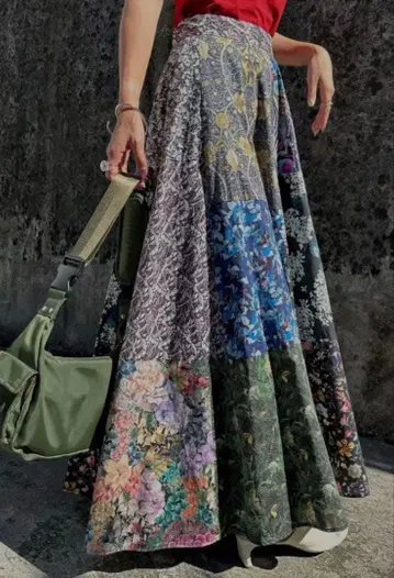 AMERI VINTAGE LIBERTY PATCHWORK SKIRT