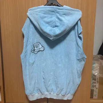 GALFY (갈피) 후드 부착 슬리브리스 지퍼 후드티