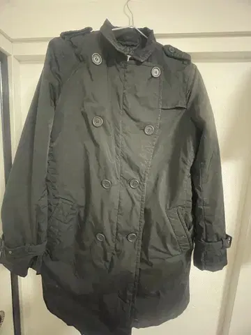 allegri 블랙 트렌치코트