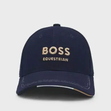 [정품] 승마 로고 자수 코튼 코듀로이 캡 HUGO BOSS