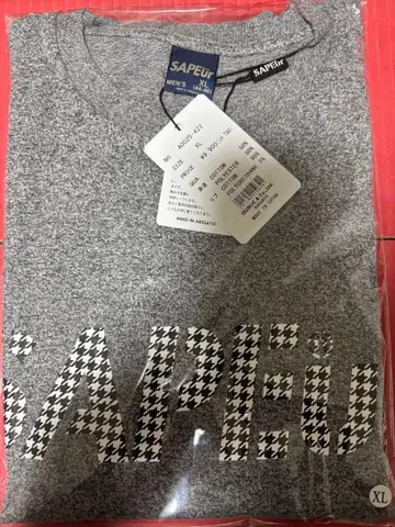 SAPEur 사풀 하운드투스 체크 패턴 롱 T XL