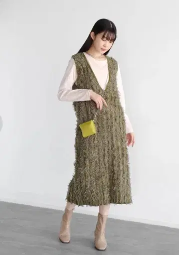 라디에이트 야마다야 프린지 니트 원피스