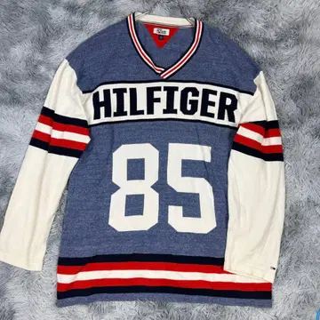 타미힐피거 빅 로고 니트 XXL 상당 오버 사이즈