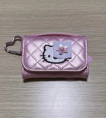 산리오 키티 미니어처 퀼트 지갑형 코인 퍼스