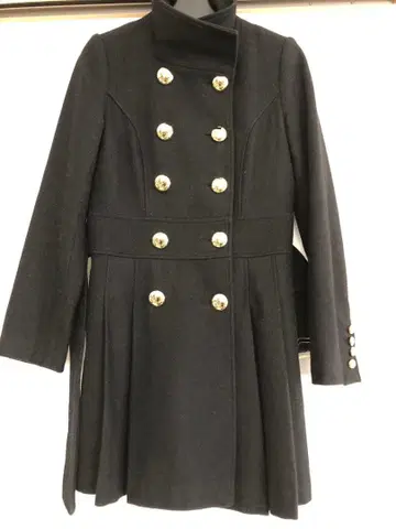 y2k 헤이세이 갸루 더블 브레스트 피 코트 나폴레옹 코트