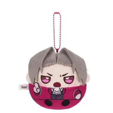 역전재판 미츠루기 레이지 모찌모찌 미니 봉제 인형 마스코트 키링