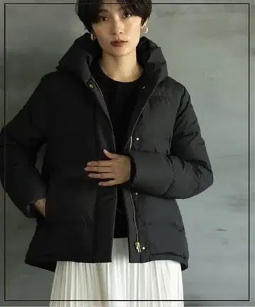 OPAQUE.CLIP 뮬러 다운 볼륨 숄 발수