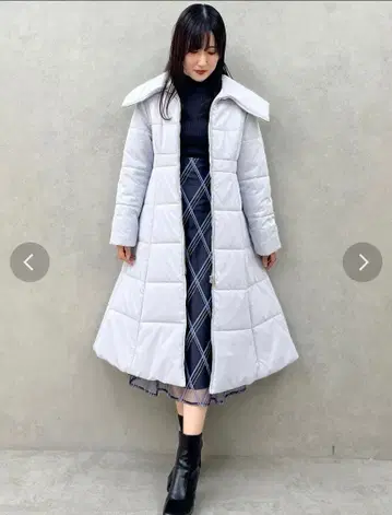 머큐리 듀오 라이트 그레이 롱 코트