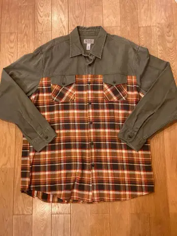 Ruff Hewn Heritage 빈티지 플란넬 셔츠! 사이즈 XL!