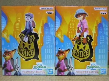 디즈니 캐릭터 모니터 탑 피규어 주토피아 2종 세트